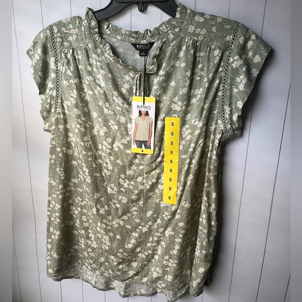 NWT Sage Floral Blouse